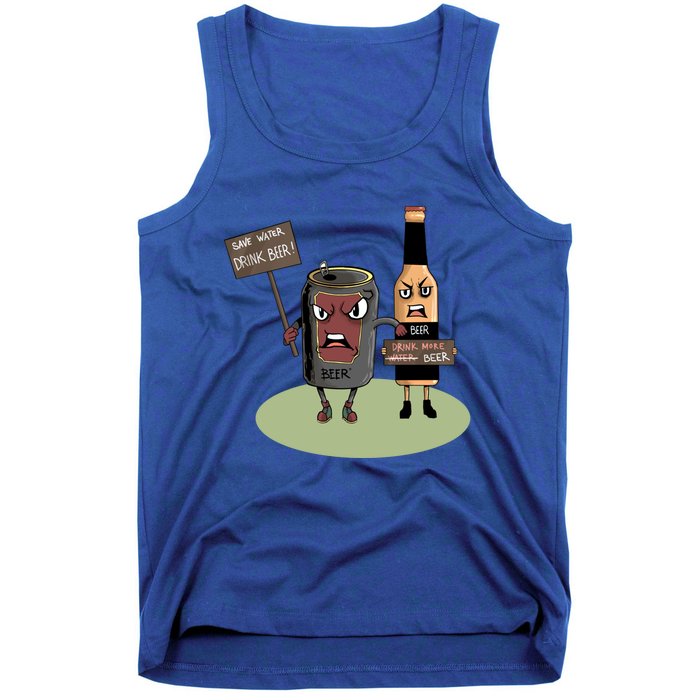 Funny Oktoberfest Quote Gift More Beer Save Water Gift Tank Top