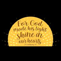 For God Made His Light Shine In Our Hearts 2 Corinthians 4:6 City Backpack