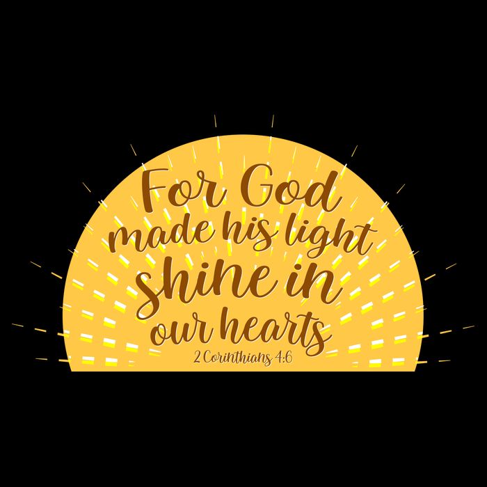For God Made His Light Shine In Our Hearts 2 Corinthians 4:6 City Backpack
