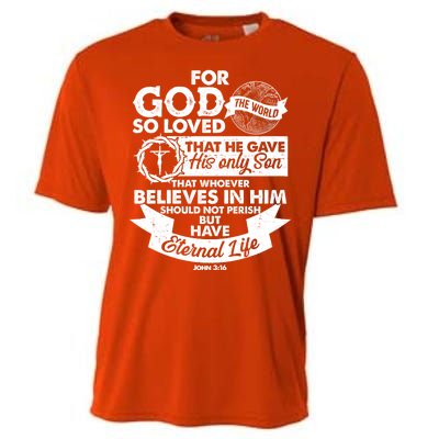 For God So Loved the World John 3:16 Cooling Performance Crew T-Shirt