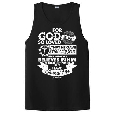 For God So Loved the World John 3:16 PosiCharge Competitor Tank