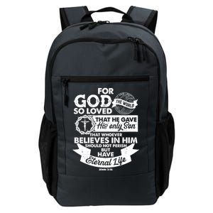 For God So Loved the World John 3:16 Daily Commute Backpack