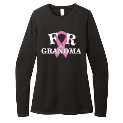 For Grandma Cancer Awareness Womens CVC Long Sleeve Shirt