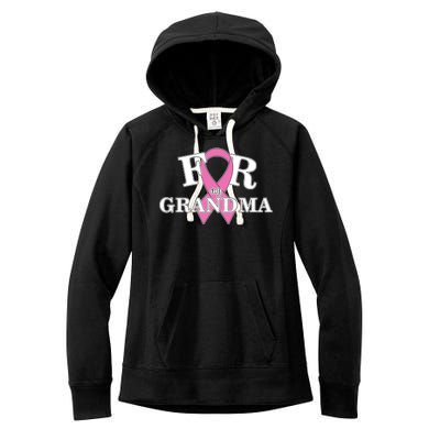 For Grandma Cancer Awareness Women's Fleece Hoodie