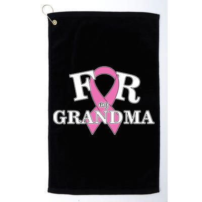 For Grandma Cancer Awareness Platinum Collection Golf Towel