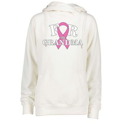 For Grandma Cancer Awareness Womens Funnel Neck Pullover Hood