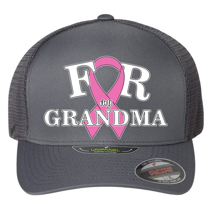 For Grandma Cancer Awareness Flexfit Unipanel Trucker Cap