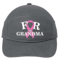 For Grandma Cancer Awareness 7-Panel Snapback Hat