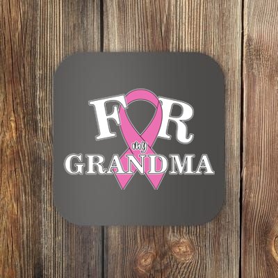 For Grandma Cancer Awareness Coaster