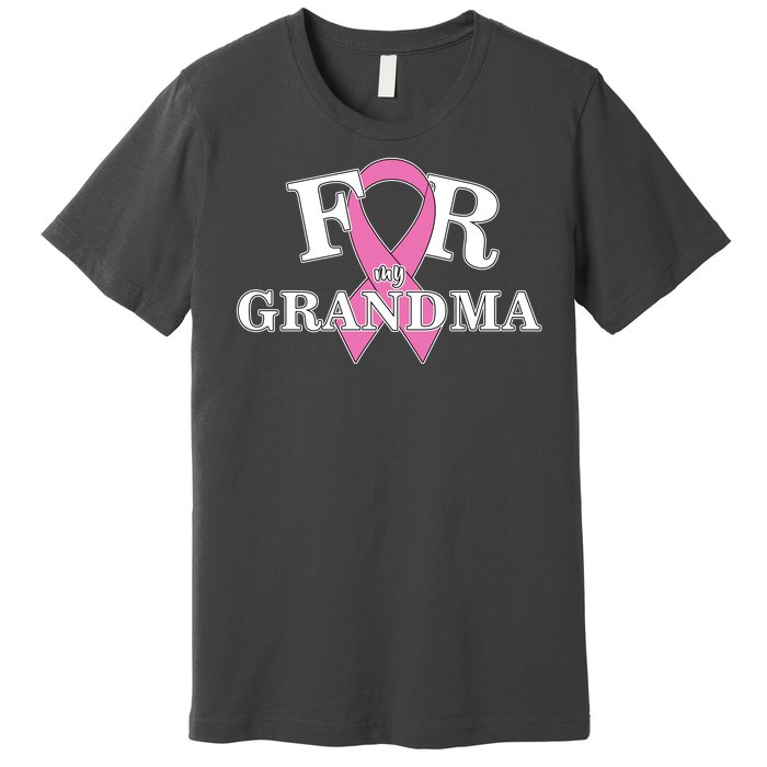 For Grandma Cancer Awareness Premium T-Shirt