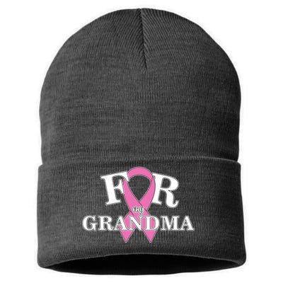 For Grandma Cancer Awareness Sustainable Knit Beanie