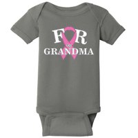 For Grandma Cancer Awareness Baby Bodysuit