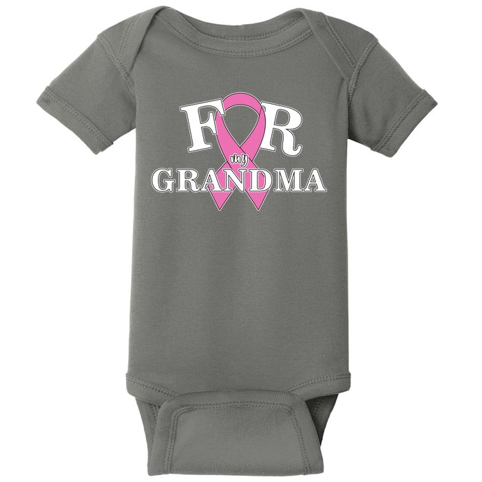 For Grandma Cancer Awareness Baby Bodysuit