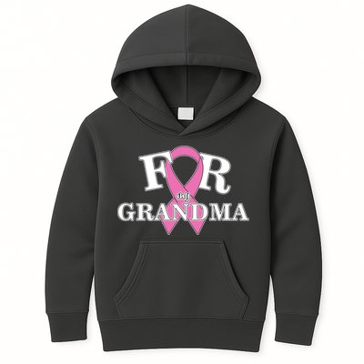 For Grandma Cancer Awareness Kids Hoodie