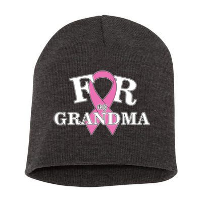 For Grandma Cancer Awareness Short Acrylic Beanie