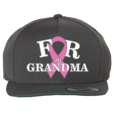 For Grandma Cancer Awareness Wool Snapback Cap