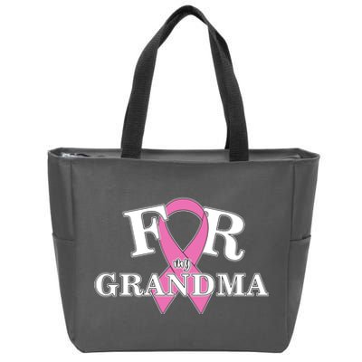 For Grandma Cancer Awareness Zip Tote Bag