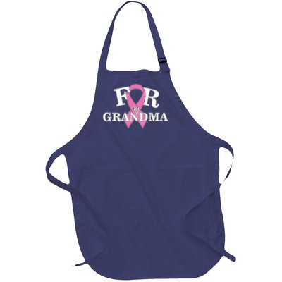 For Grandma Cancer Awareness Full-Length Apron With Pockets