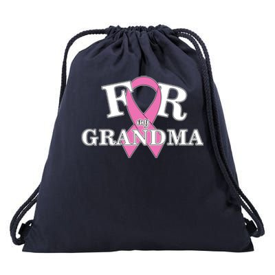 For Grandma Cancer Awareness Drawstring Bag