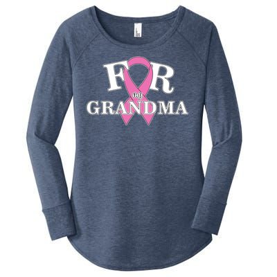 For Grandma Cancer Awareness Women's Perfect Tri Tunic Long Sleeve Shirt