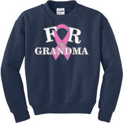 For Grandma Cancer Awareness Kids Sweatshirt