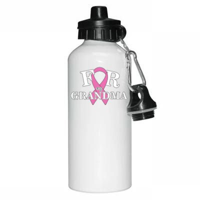 For Grandma Cancer Awareness Aluminum Water Bottle