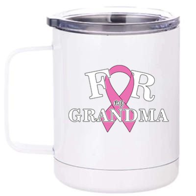 For Grandma Cancer Awareness 12 oz Stainless Steel Tumbler Cup