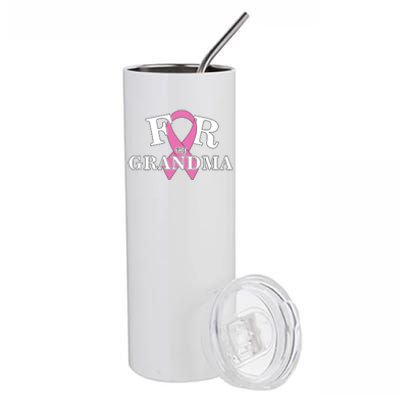 For Grandma Cancer Awareness Stainless Steel Tumbler