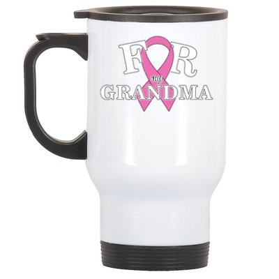 For Grandma Cancer Awareness Stainless Steel Travel Mug