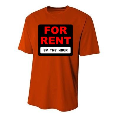 For Rent By The Hour Youth Performance Sprint T-Shirt