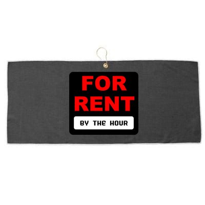 For Rent By The Hour Large Microfiber Waffle Golf Towel