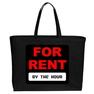 For Rent By The Hour Cotton Canvas Jumbo Tote