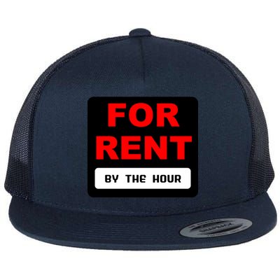 For Rent By The Hour Flat Bill Trucker Hat