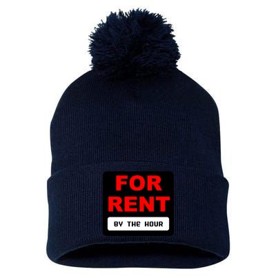 For Rent By The Hour Pom Pom 12in Knit Beanie