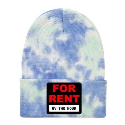 For Rent By The Hour Tie Dye 12in Knit Beanie