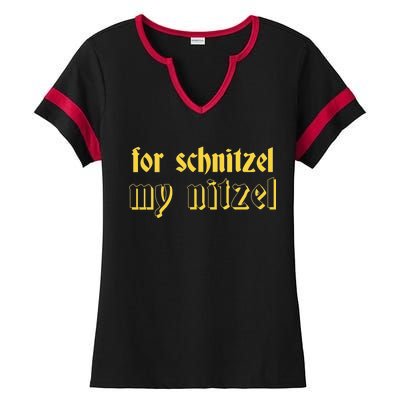 For Schnitzel My Nitzel Ladies Halftime Notch Neck Tee