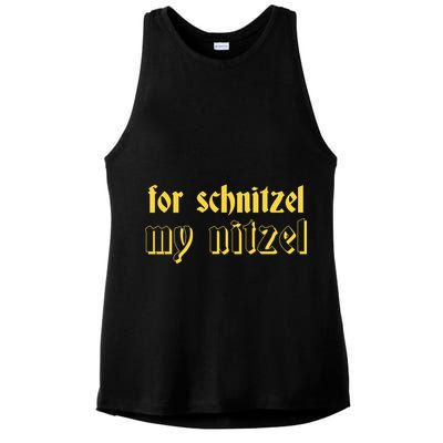 For Schnitzel My Nitzel Ladies PosiCharge Tri-Blend Wicking Tank