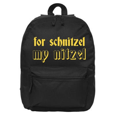 For Schnitzel My Nitzel 16 in Basic Backpack