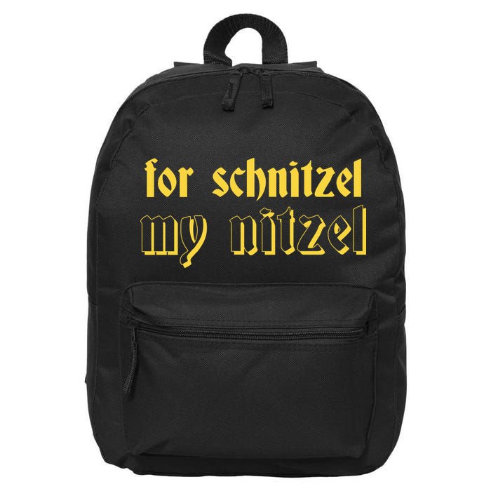 For Schnitzel My Nitzel 16 in Basic Backpack