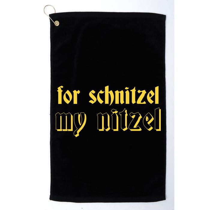 For Schnitzel My Nitzel Golf Towel