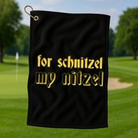 For Schnitzel My Nitzel Golf Towel