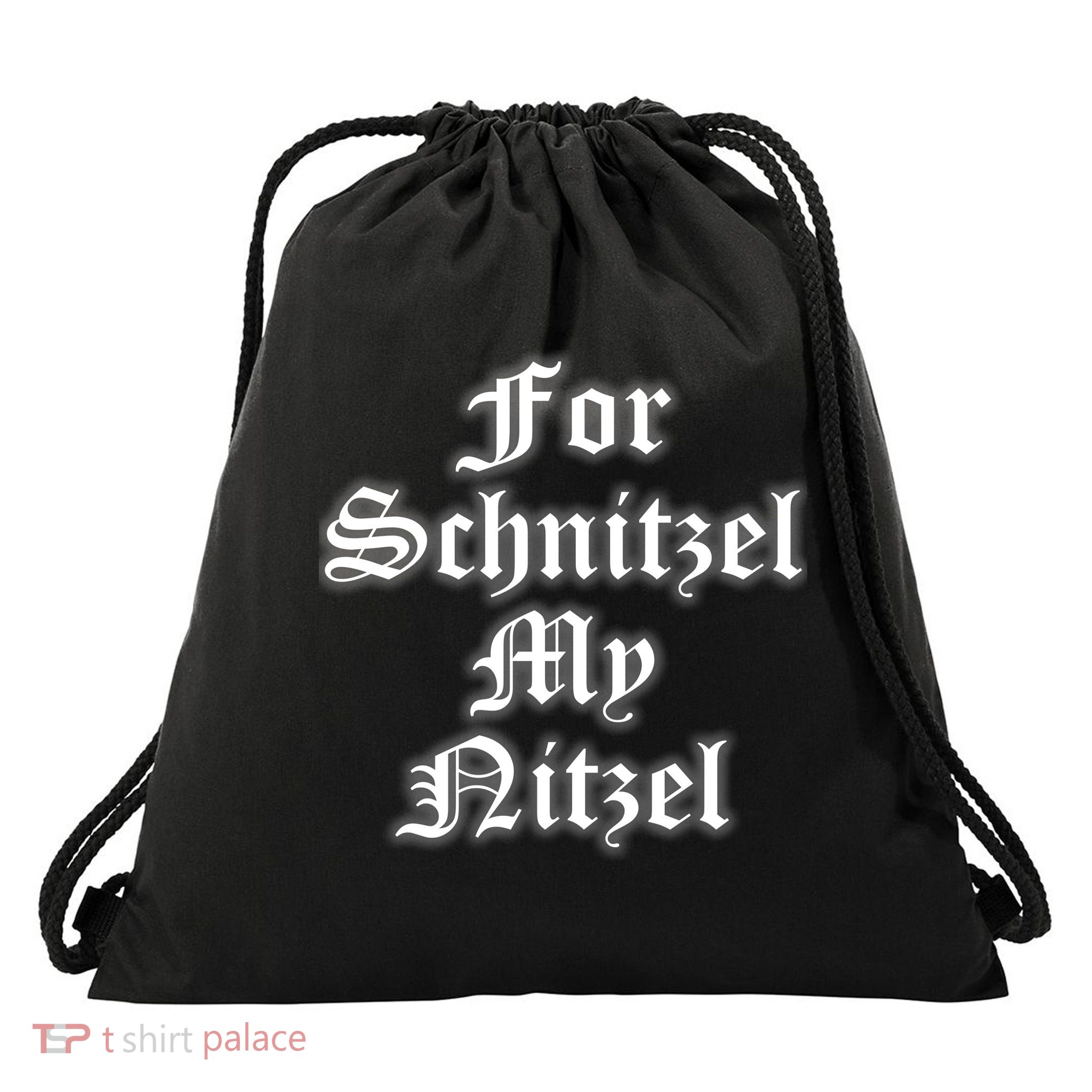 For Schnitzel My Nitzel Funny Oktoberfest Drawstring Bag
