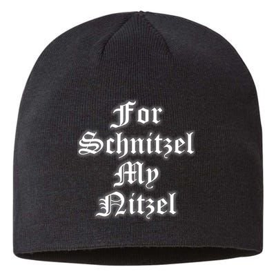 For Schnitzel My Nitzel Funny Oktoberfest Sustainable Beanie