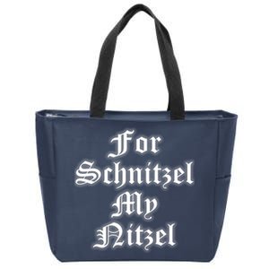 For Schnitzel My Nitzel Funny Oktoberfest Zip Tote Bag