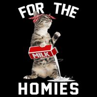 For The Homies Gangsta Cat Cooling Performance Crew T-Shirt