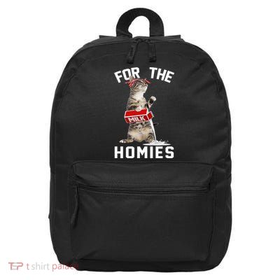 For The Homies Gangsta Cat 16 in Basic Backpack