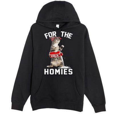 For The Homies Gangsta Cat Premium Pullover Hoodie