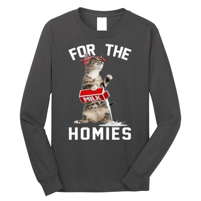 For The Homies Gangsta Cat Long Sleeve Shirt