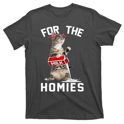 For The Homies Gangsta Cat T-Shirt