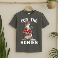 For The Homies Gangsta Cat T-Shirt